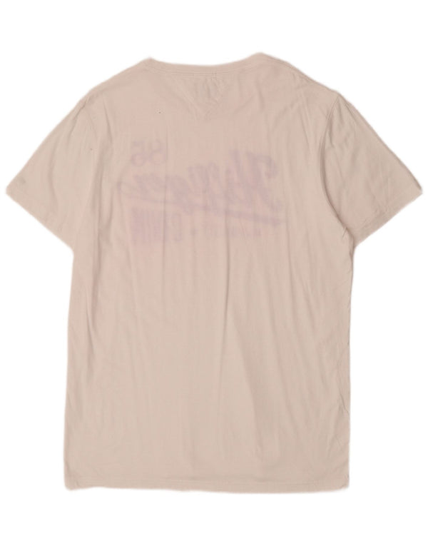 Tommy Hilfiger Camiseta gráfica para hombre Top 2XL Blanco