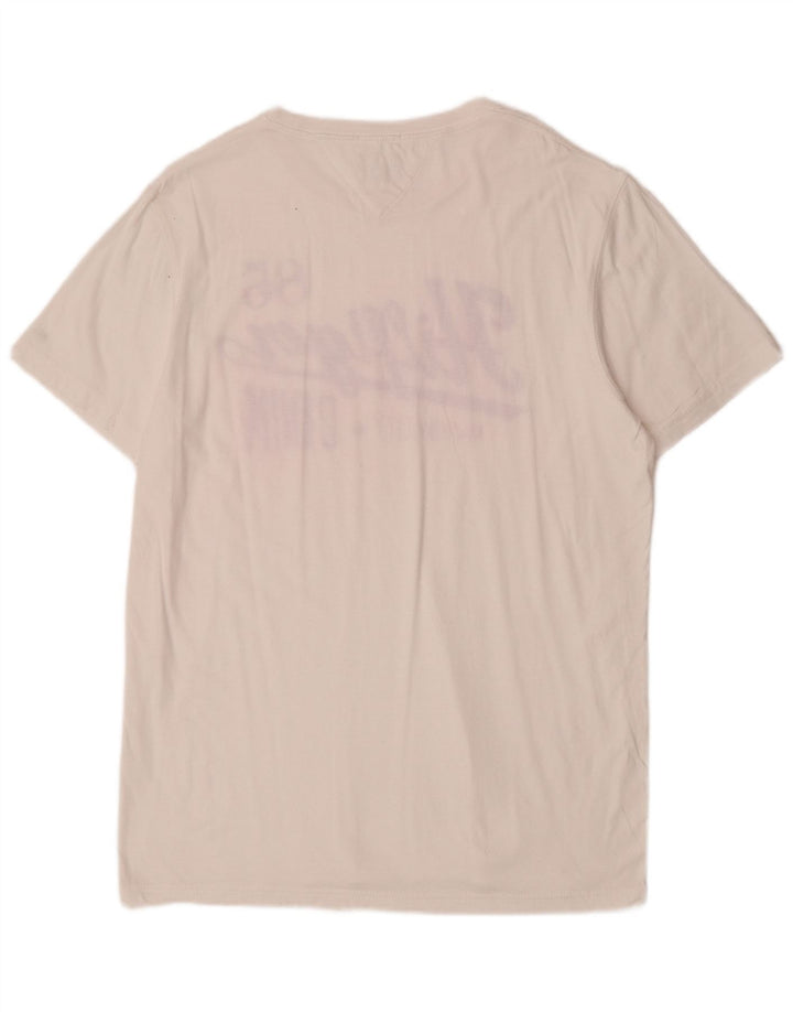 Tommy Hilfiger Camiseta gráfica para hombre Top 2XL Blanco