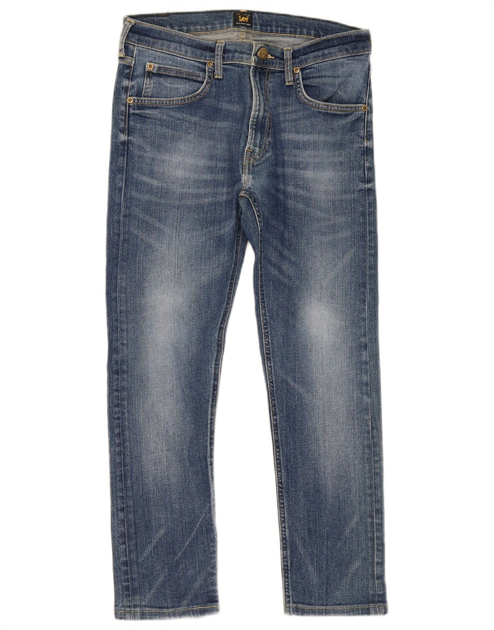Vaqueros Lee Luke Slim para Mujer W32 L28 Algodón Azul