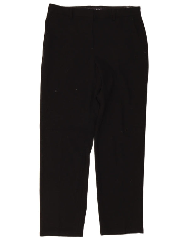 Marks & Spencer Womens Short Chino Trousers UK 10 Small W30 L28 Black