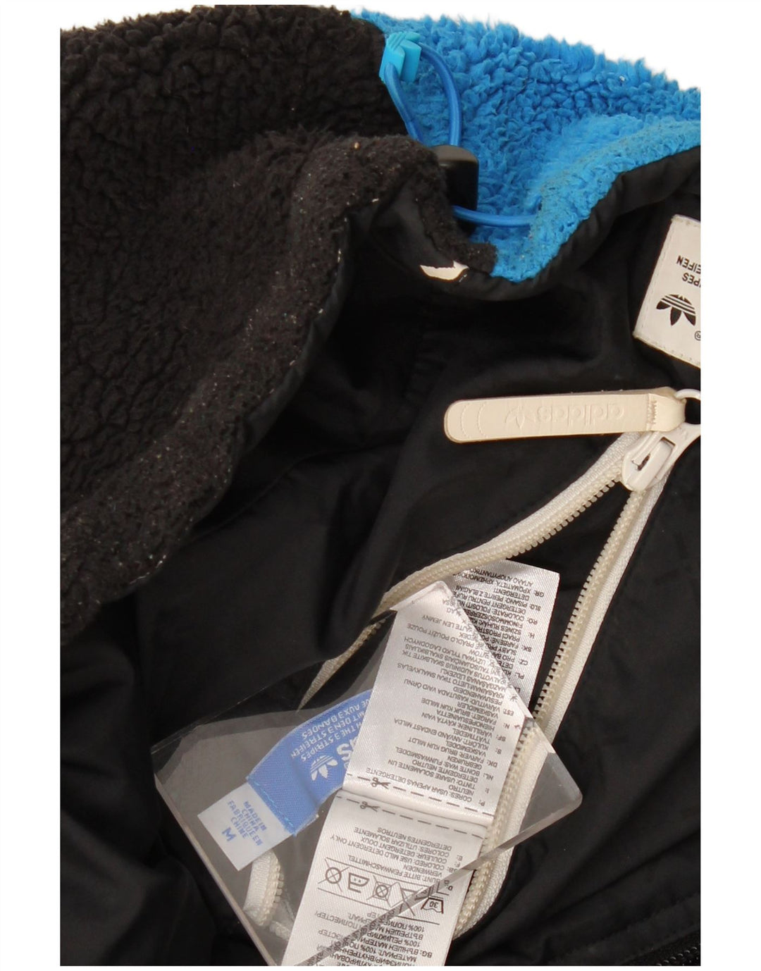 Adidas Chaqueta Reversible para Hombre UK 38 Medium Negro Poliéster