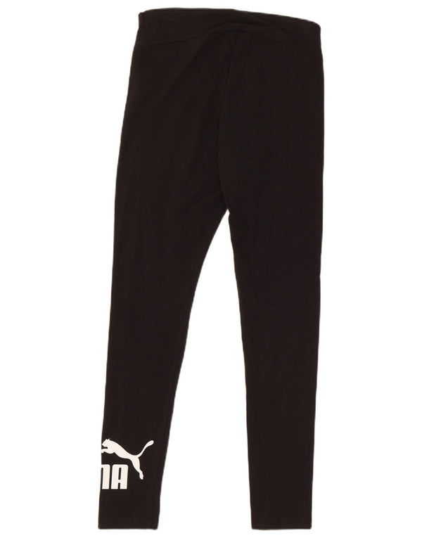 Puma Leggings gráficos para mujer UK 10 Small Black Cotton