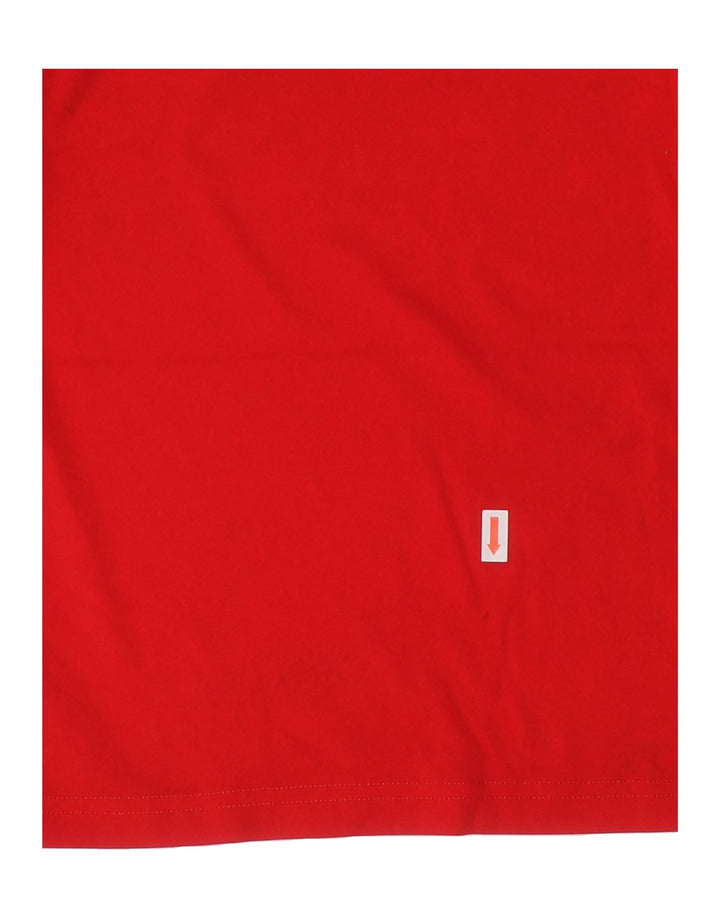 ADIDAS Boys T-Shirt Top 3-4 Years Red Polyester Vintage Adidas and Second-Hand Adidas from Messina Hembry 