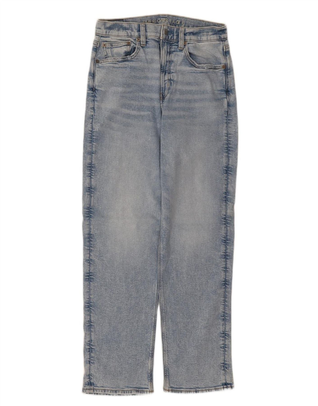 AMERICAN EAGLE Womens Straight Jeans US 8 Medium W28 L28 Blue Cotton