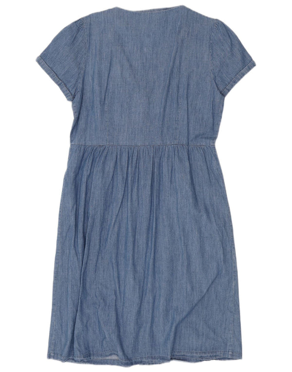 Vestido camisero vaquero Oasis para mujer UK 46 Algodón azul grande