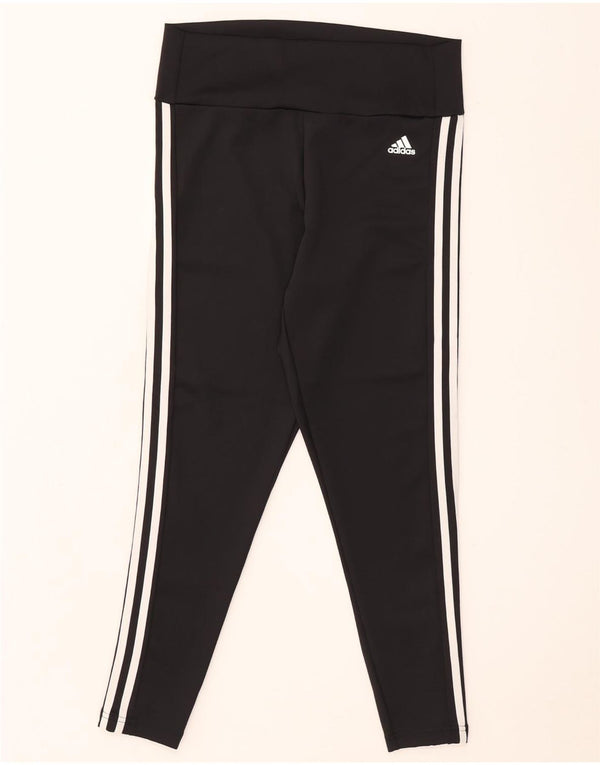 Adidas Mujer Aeroready Leggings UK 16/18 Grande Negro Poliéster