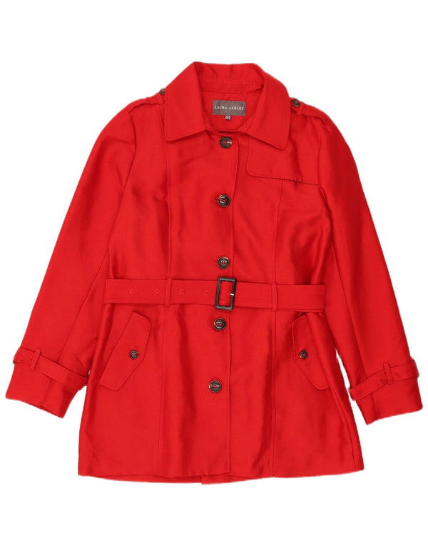 Laura Ashley Gabardina para mujer UK 44 Poliéster rojo medio