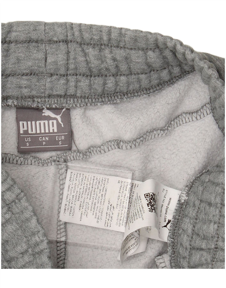 PUMA Pantalones de chándal para hombre Joggers Small Grey Cotton