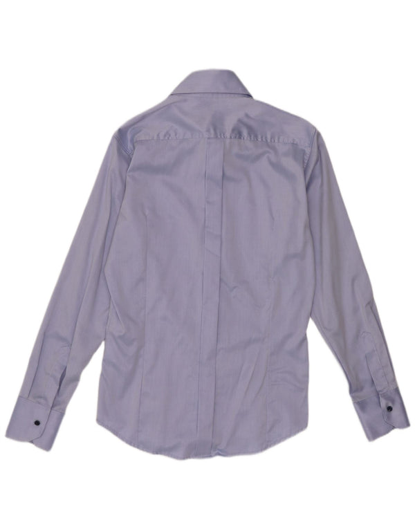 Naracamicie Camisa Hombre XS Azul Algodón Clásico