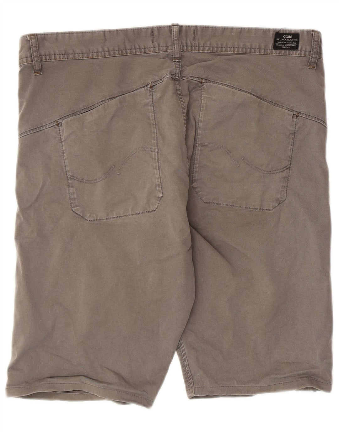 Jack & Jones Pantalones cortos chinos para hombre W34 Large Gris Algodón