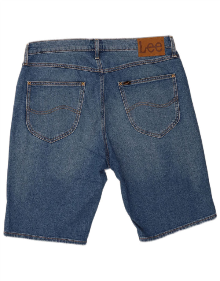 Pantalones cortos vaqueros Lee para hombre W33 de algodón azul medio