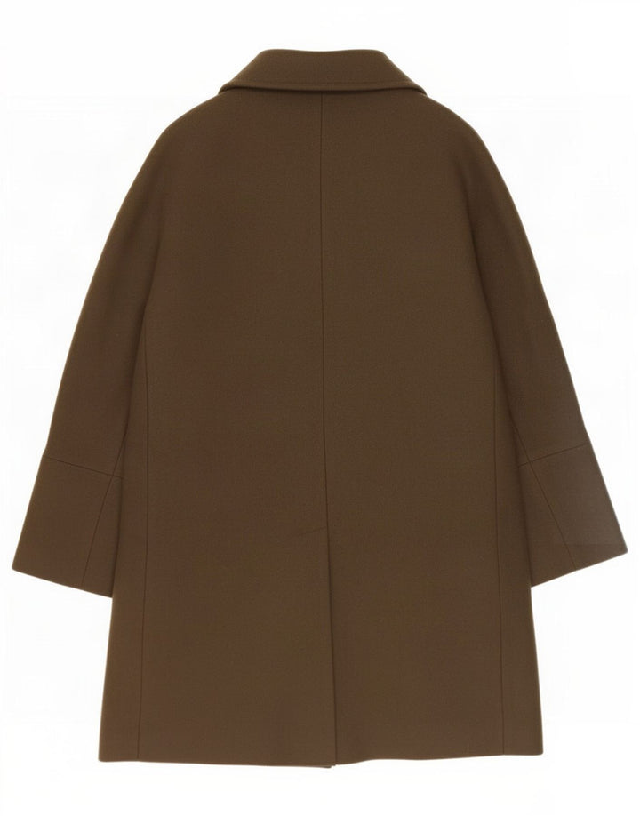 Abrigo Massimo Dutti Mujer UK 46 Large Lana Caqui