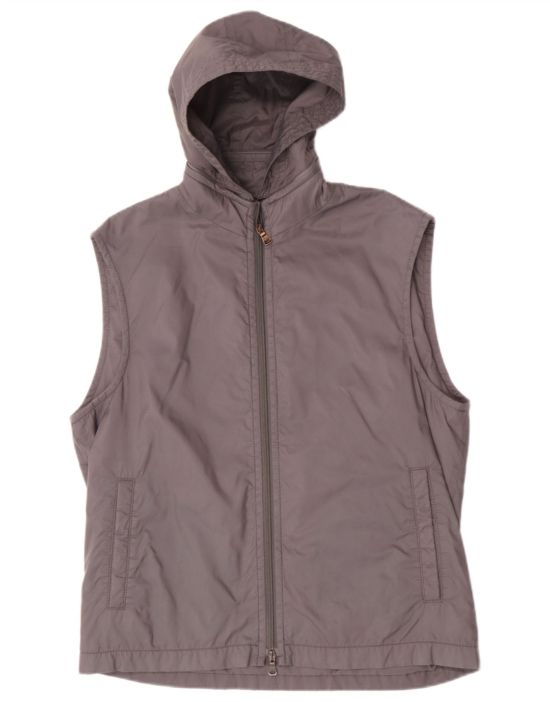 Hugo Boss Hombre Chaleco Con Capucha EU 52 XL Poliamida Gris