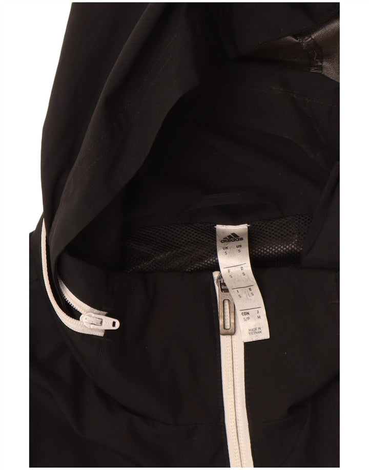 Adidas - Chándal con capucha para hombre, chaqueta superior, poliéster negro pequeño