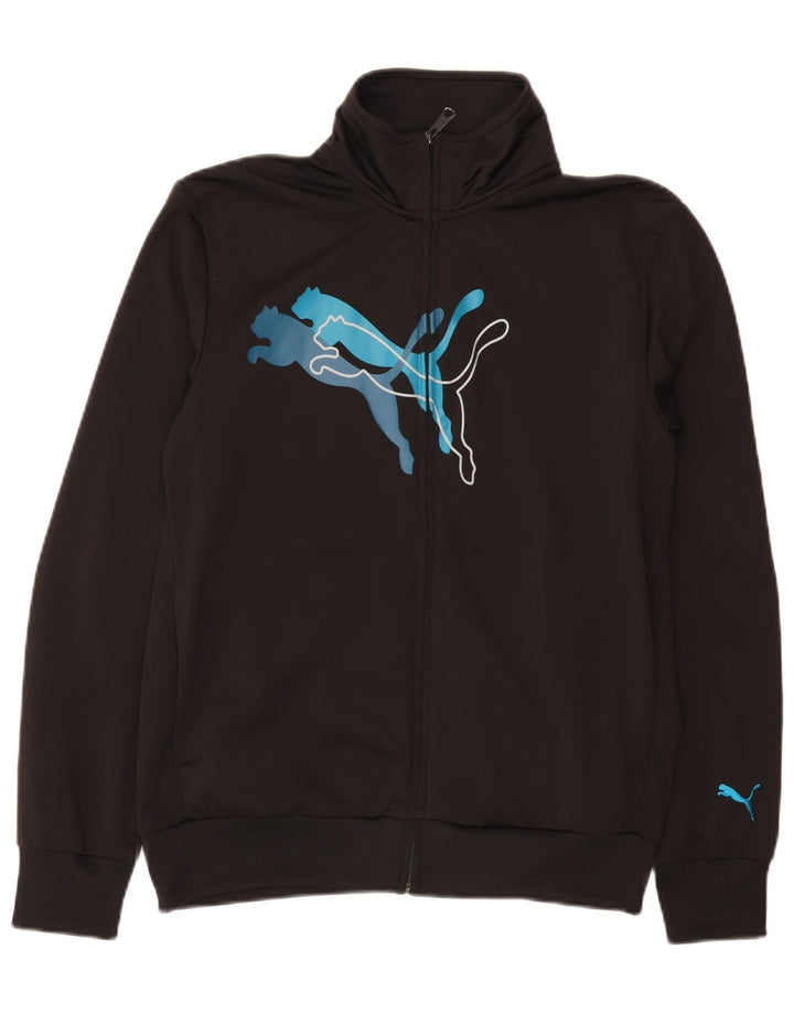 Puma Chaqueta De Chándal Con Gráfico Para Hombre Negro Mediano