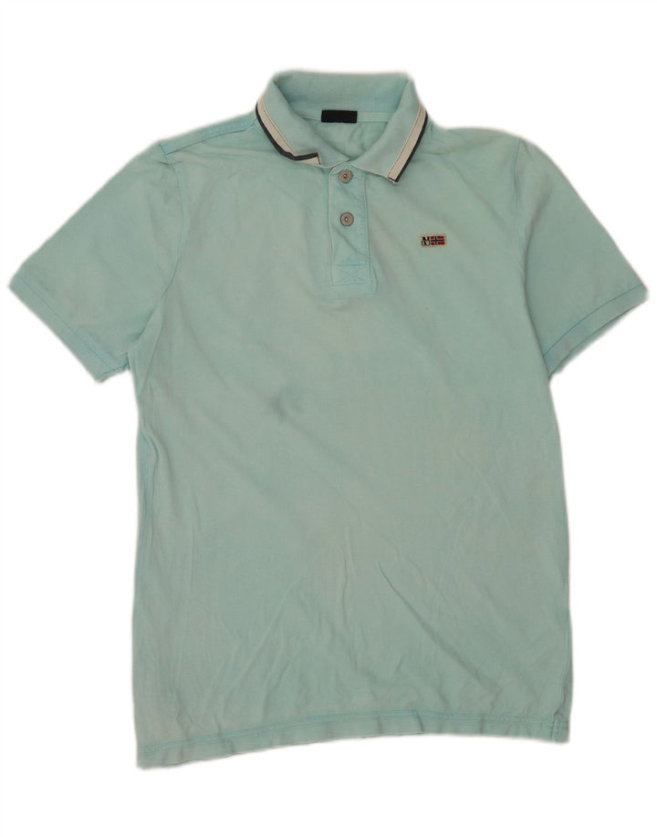 Napapijri Polo Hombre Small Azul Algodón