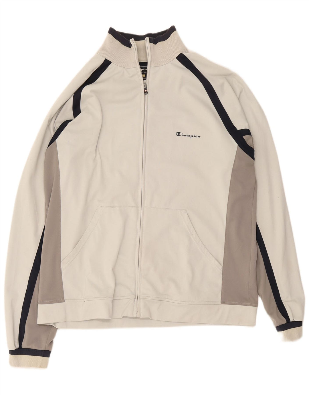 Champion Chaqueta De Chándal Para Hombre XL Blanco Colorblock Poliéster