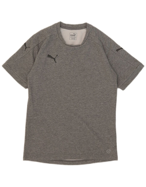 Camiseta Puma Hombre Top Algodón Moteado Gris Medio