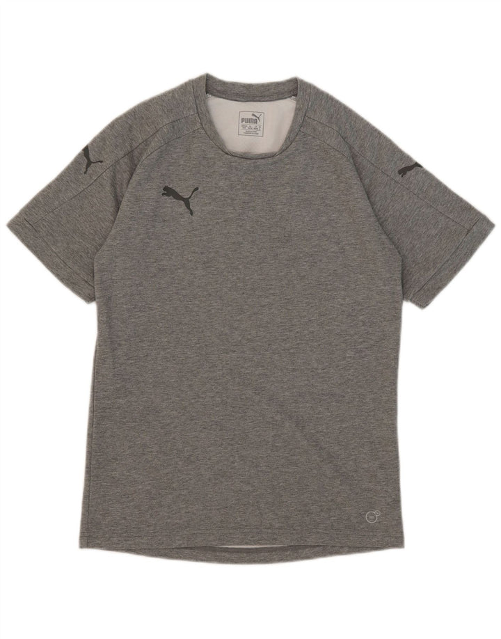 Camiseta Puma Hombre Top Algodón Moteado Gris Medio