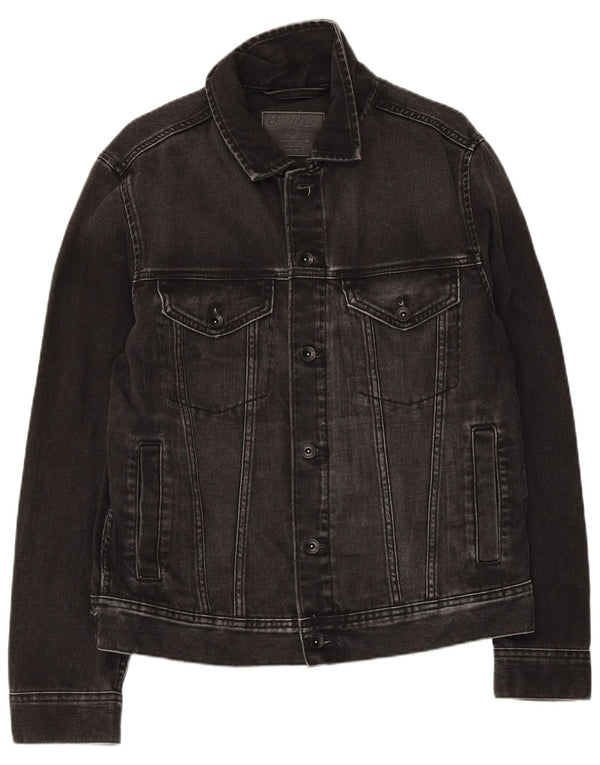 Marks & Spencer Chaqueta vaquera para hombre UK 38 Mediana Algodón negro
