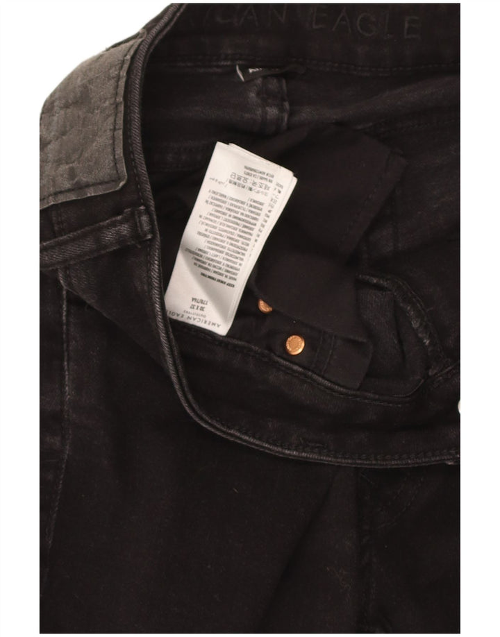 Vaqueros American Eagle Cortos Para Mujer W30 L26 Algodón Negro