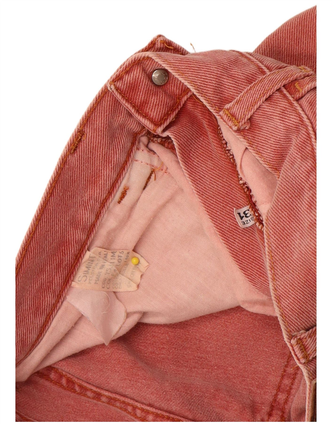 Armani Vaqueros Cónicos Mujer W31 L29 Rosa