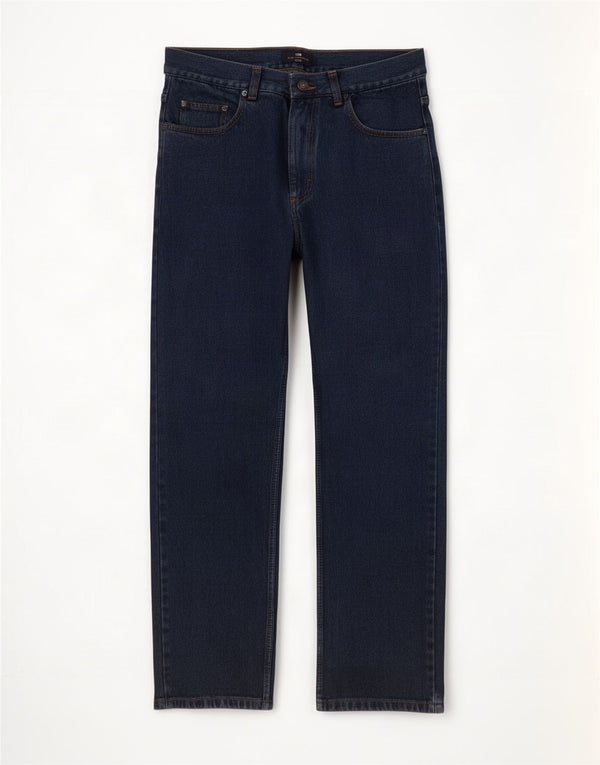 Marks & Spencer Vaqueros rectos Blue Harbor para hombre W32 L31 Algodón azul marino