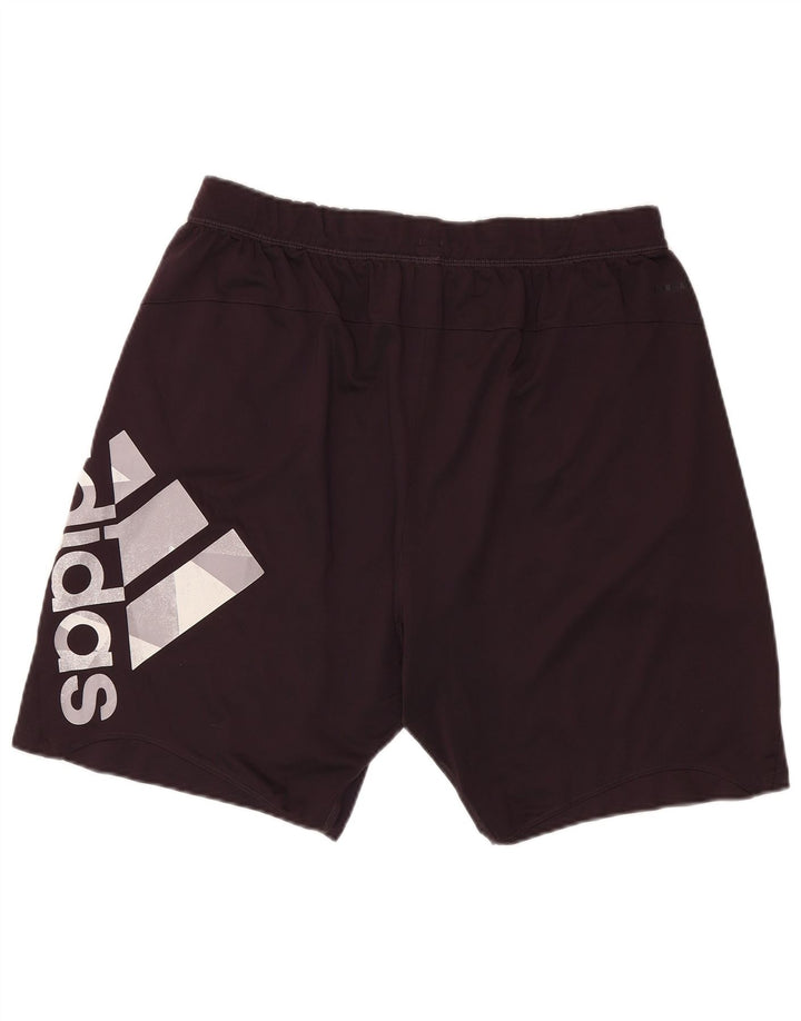 Adidas Pantalones cortos deportivos gráficos para hombre Poliéster negro mediano