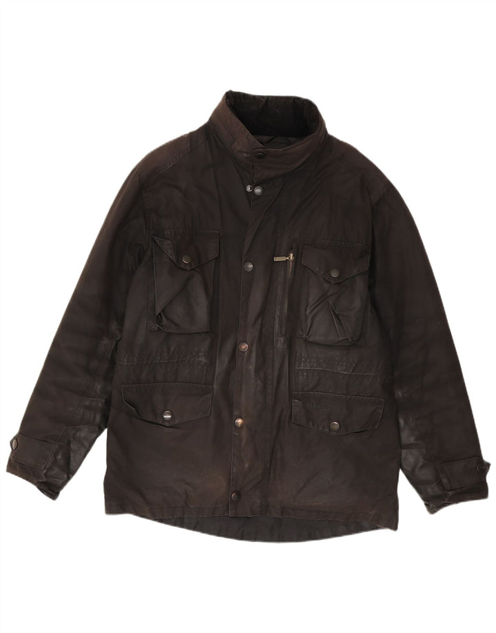 BARBOUR Chaqueta de algodón encerado para hombre UK 38 Marrón medio