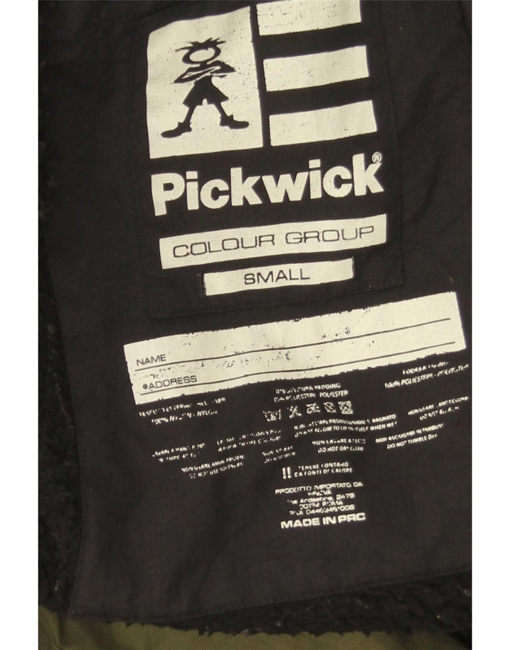 Pickwick Parka extragrande con capucha para mujer UK 10 Small Green Colourblock