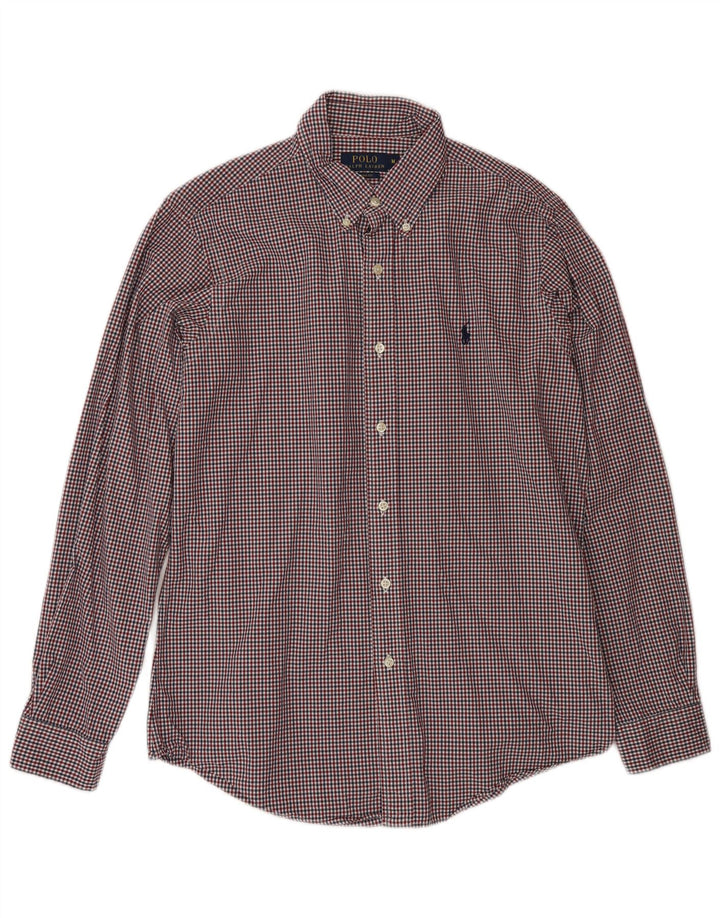 Polo Ralph Lauren Camisa de corte personalizado para hombre Algodón a cuadros multicolor mediano