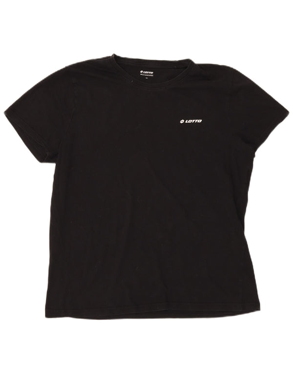 LOTTO Camiseta para mujer Top UK 46 Large Algodón negro
