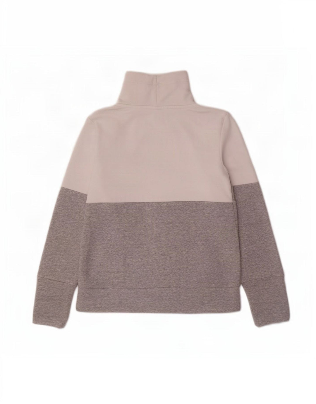 Puma Mujer Gráfico Sudadera Jumper UK 10 Pequeño Gris Colorblock