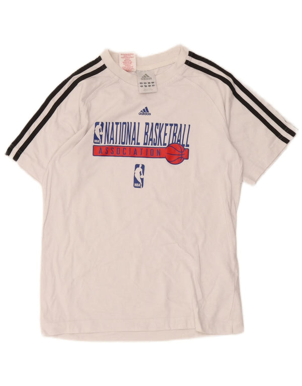 Adidas Camiseta gráfica para niño 13-14 años Blanco