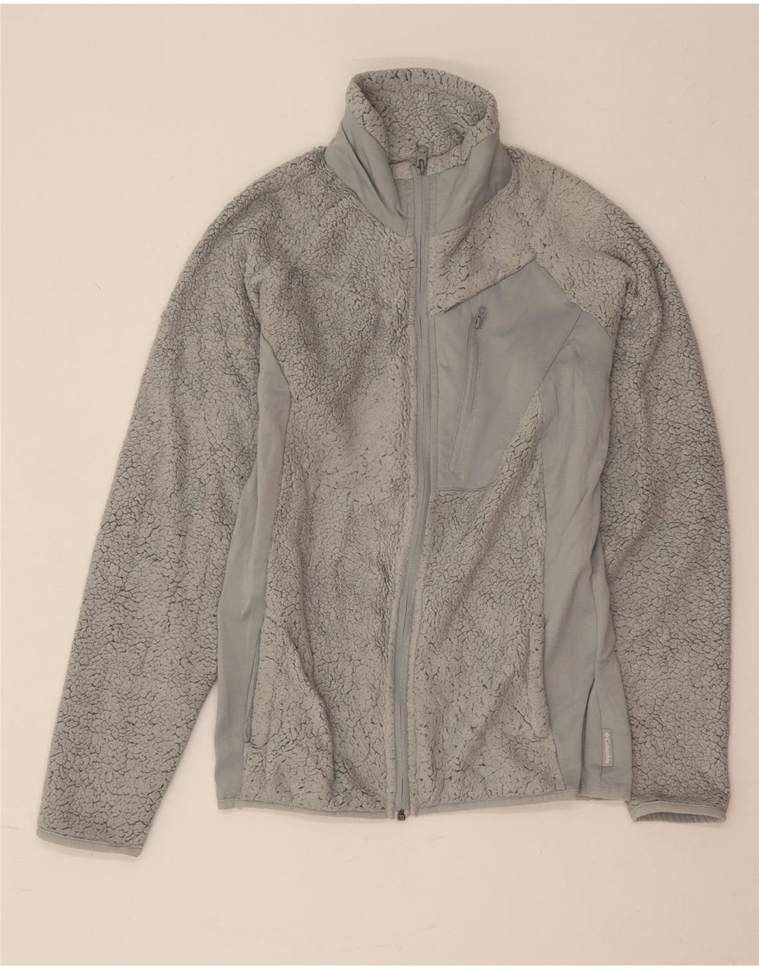 Columbia Chaqueta polar para mujer UK 10 Small Gris Poliéster