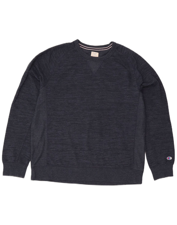 Champion Sudadera para hombre Jumper 2XL Algodón moteado azul marino