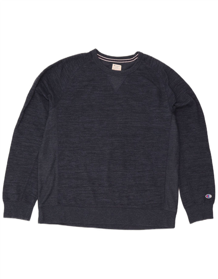 Champion Sudadera para hombre Jumper 2XL Algodón moteado azul marino