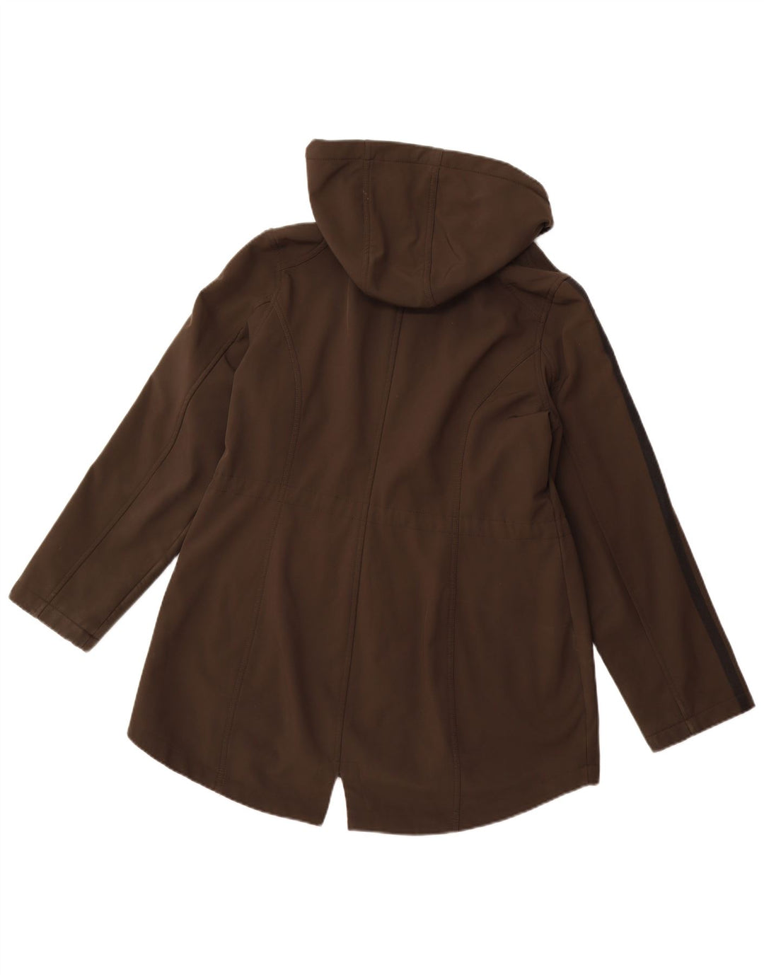FRENCH CONNECTION Chaqueta parka con capucha para mujer UK 40 Poliéster caqui medio