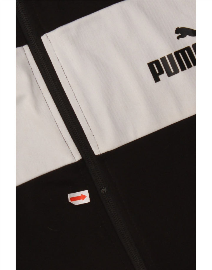 PUMA Chaqueta de chándal para hombre XL Poliéster color block negro