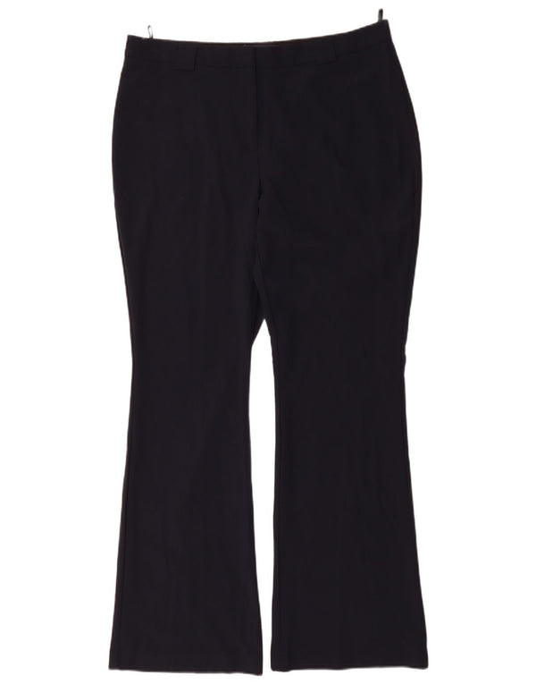 Marks & Spencer Pantalones casuales de cintura alta para mujer UK 40 Large W36 L32 Navy