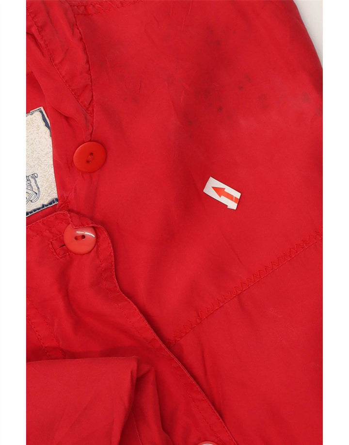 Brugi Chaqueta utilitaria extragrande para mujer Reino Unido 44 Seda roja mediana