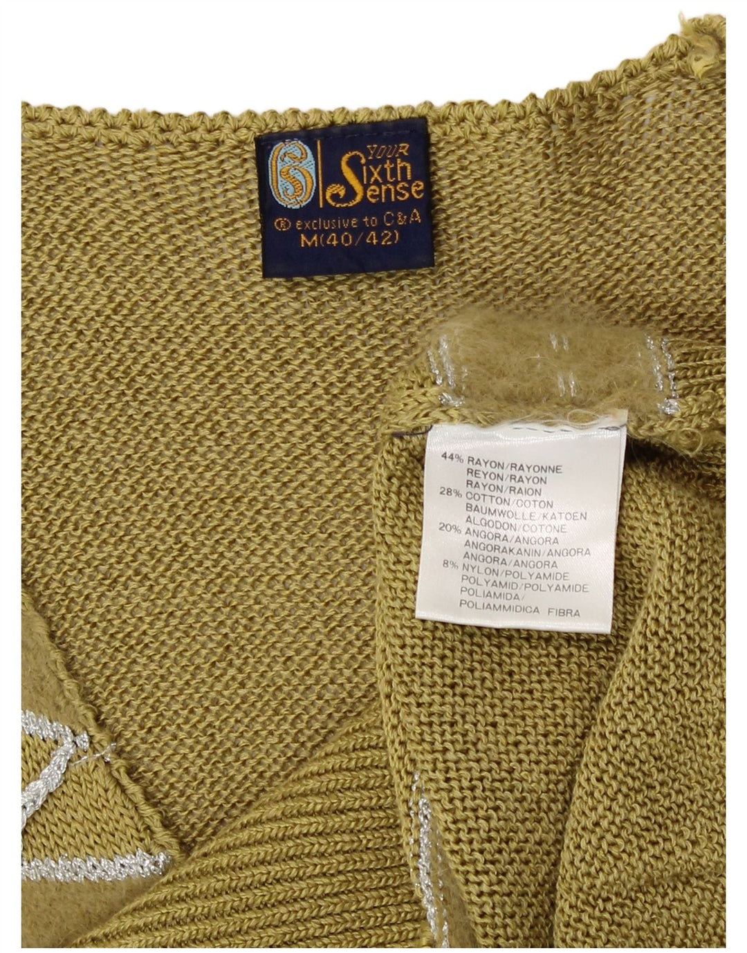 Your Sixth Sense Jersey con cuello en V para mujer EU 40/42 Medium Khaki