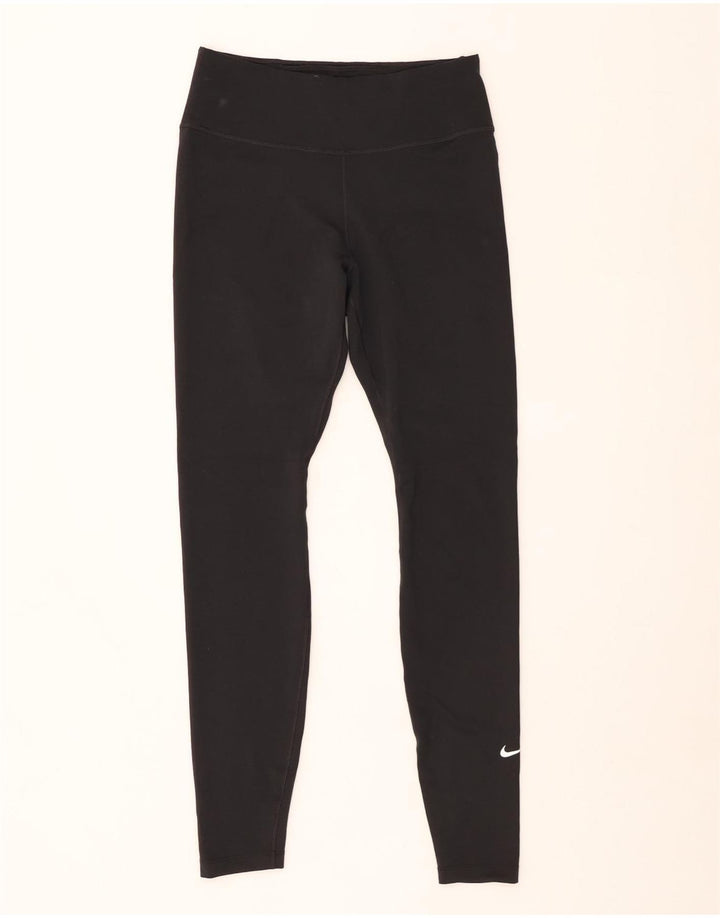 NIKE Leggings Dri Fit para mujer UK 40 Mediano Negro Poliéster