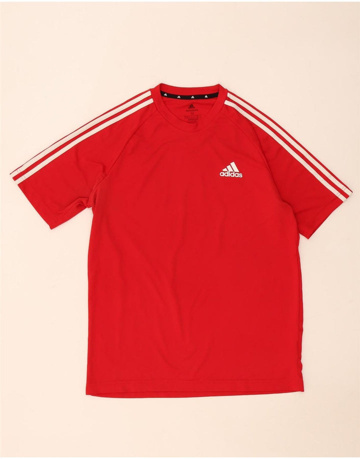 Adidas Hombre Aeroready Camiseta Superior Medio Rojo Poliéster