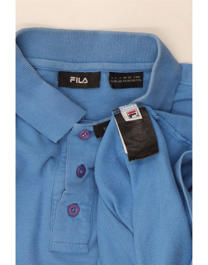 FILA Polo Hombre 2XL Algodón Azul
