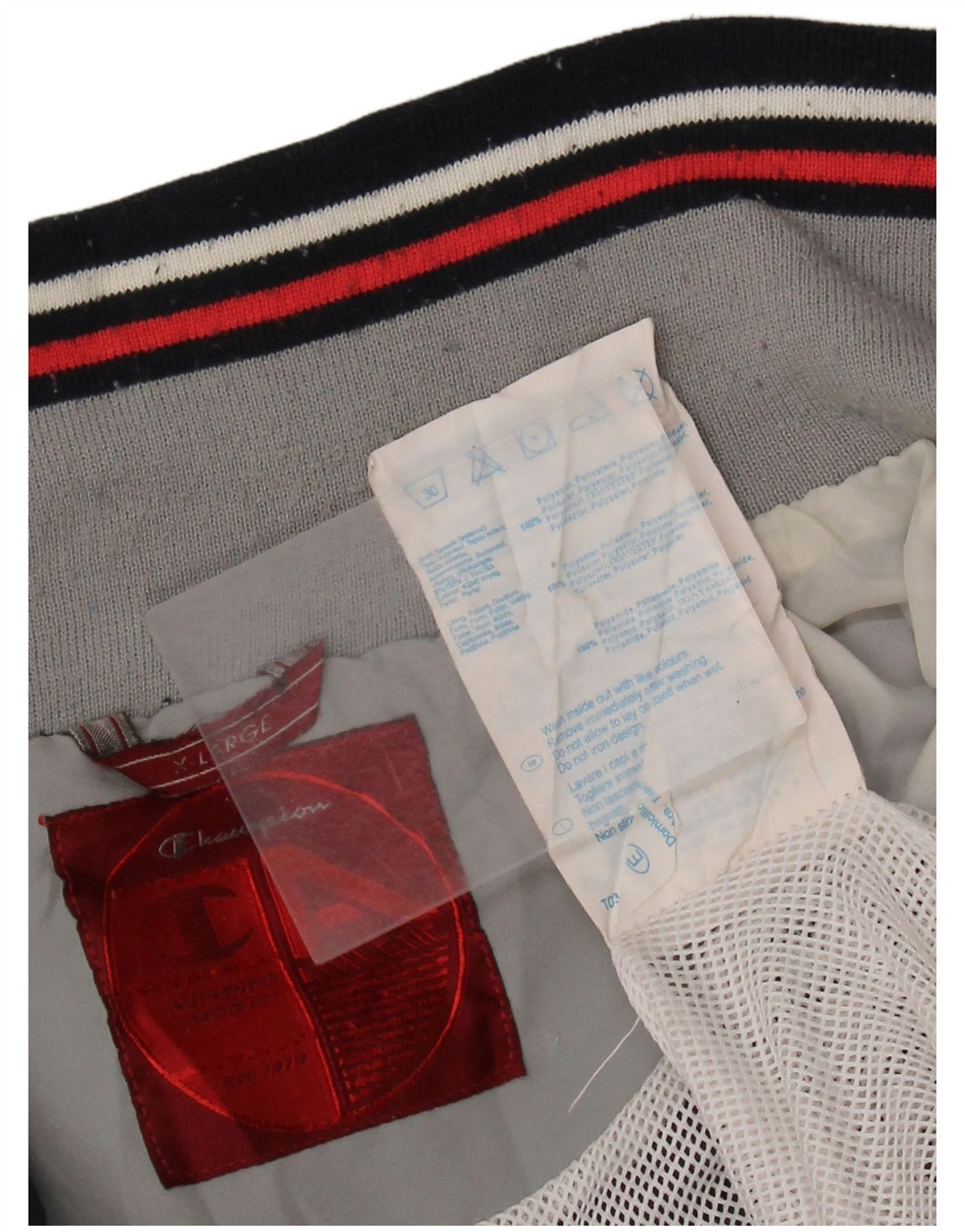 CHAMPION Chaqueta de chándal para hombre XL Azul marino Colorblock Poliéster