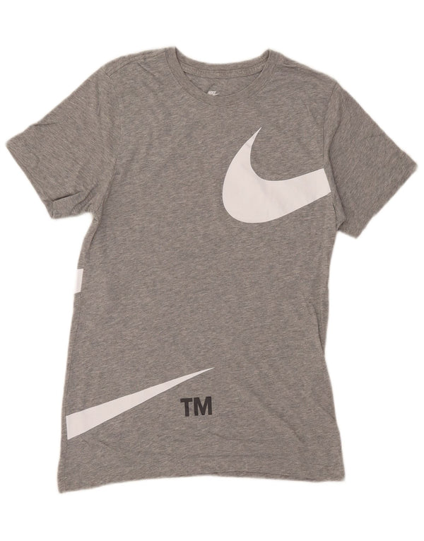Nike Camiseta gráfica para hombre Top XS Gris Algodón
