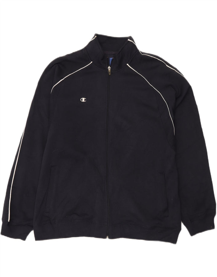 Champion Chaqueta De Chándal Para Hombre Grande Poliéster Azul Marino