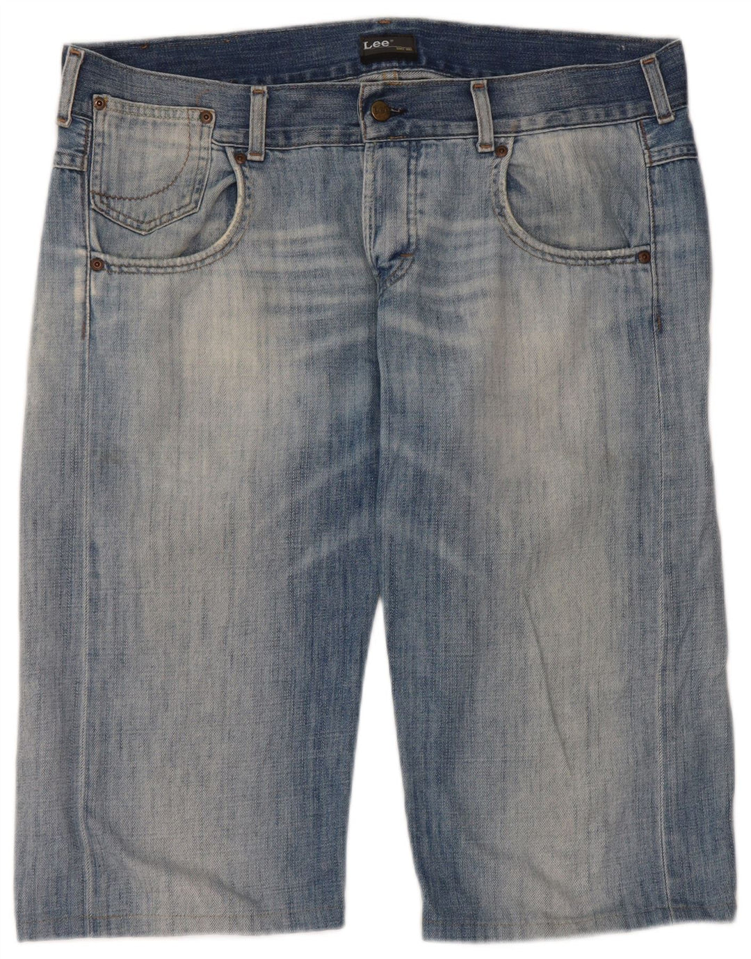 Lee Bermudas para Hombre Pantalones Cortos de Mezclilla W34 Algodón Azul Grande