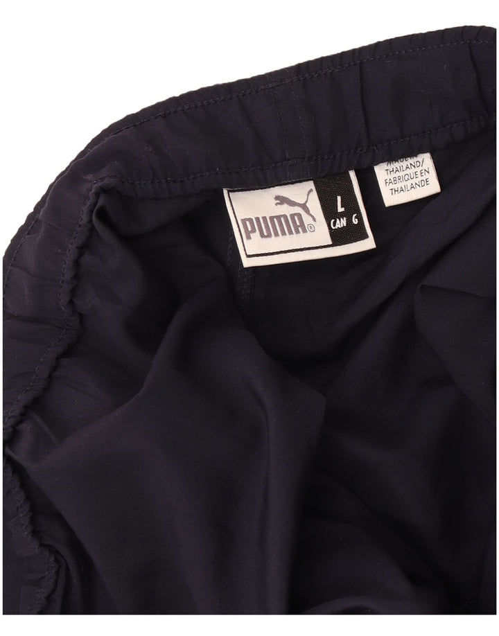 Puma Mens Capri Chándal Pantalones Grande Azul Marino